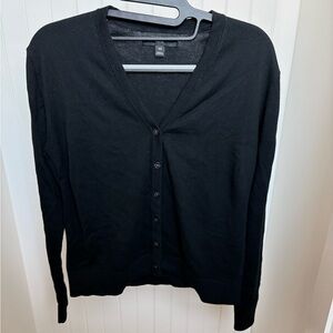 Banana Republic Factory Forever V-Neck Cardigan Black